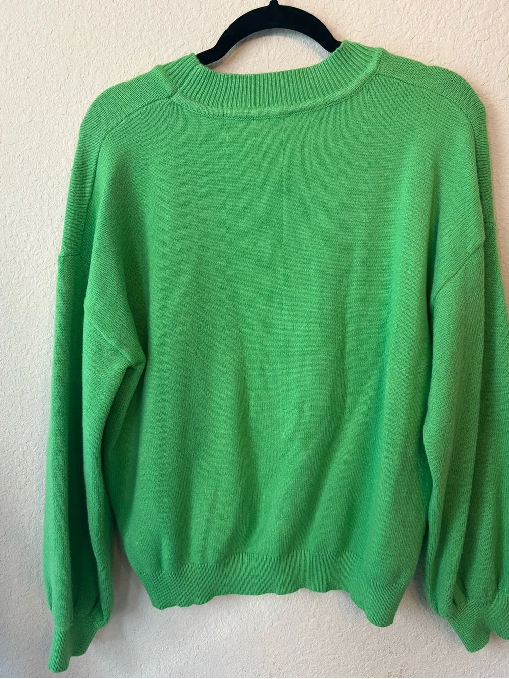 WHY Dress Nutcracker Christmas Sweater Green Sequin Embellished Size L